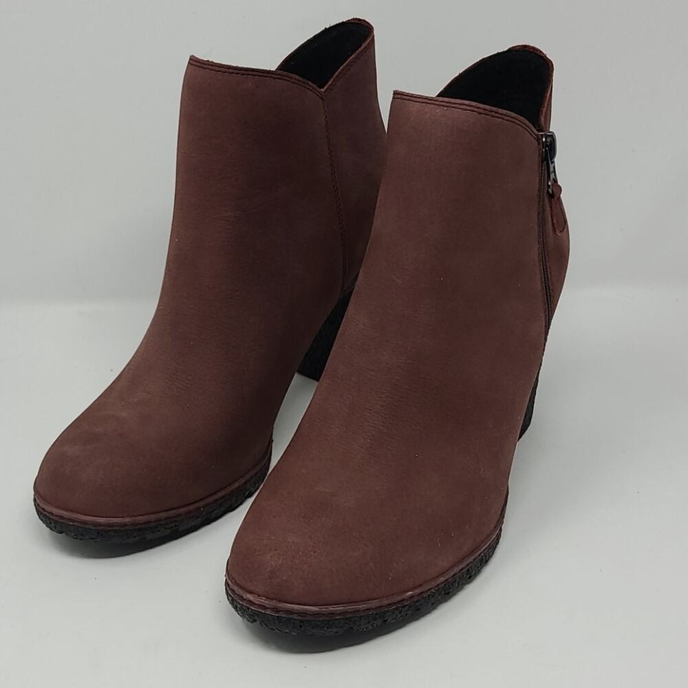 Timberland Tillston Dark Brown Nubuck Ankle Boots Size 9.5M